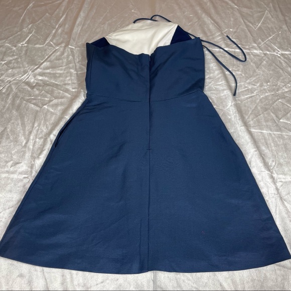 Wai Ming Halter Blue Dress Sz 2 - Picture 5 of 13